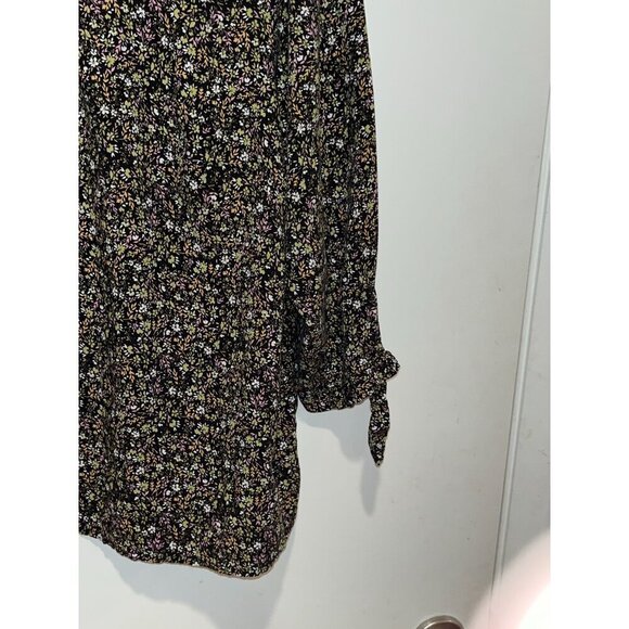 Jones New York Romantic Bohemian Tie Cuffs Floral 3/4 Sleeve Blouse Women's Plus - Picture 3 of 9